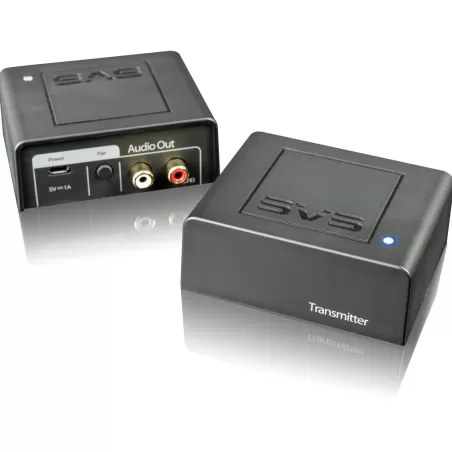 SVS SoundPath Tri-Band Wireless, adattatore audio wireless, vista trasmettitore e ricevitore